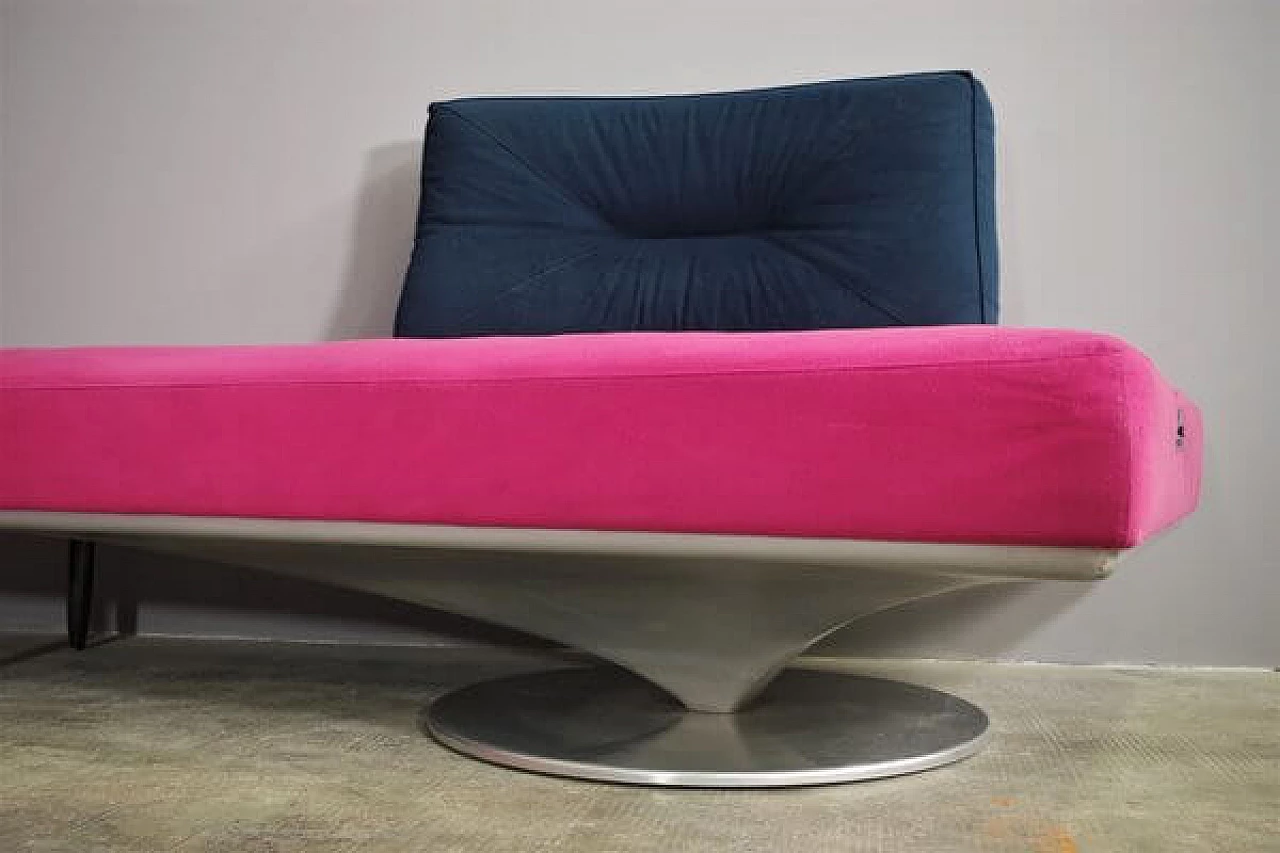 Pair of Saporiti sofas with removable alcantara covers, 1990s 1448672