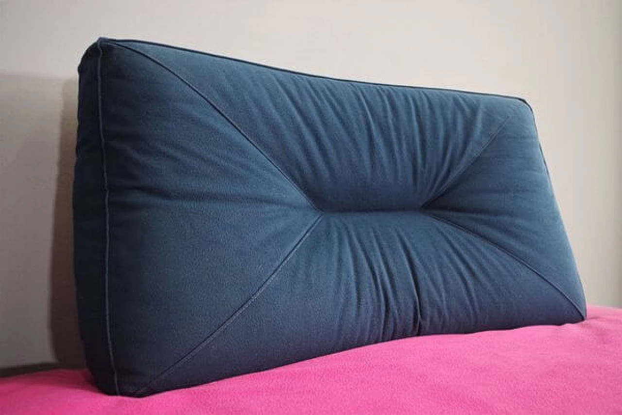 Pair of Saporiti sofas with removable alcantara covers, 1990s 1448674