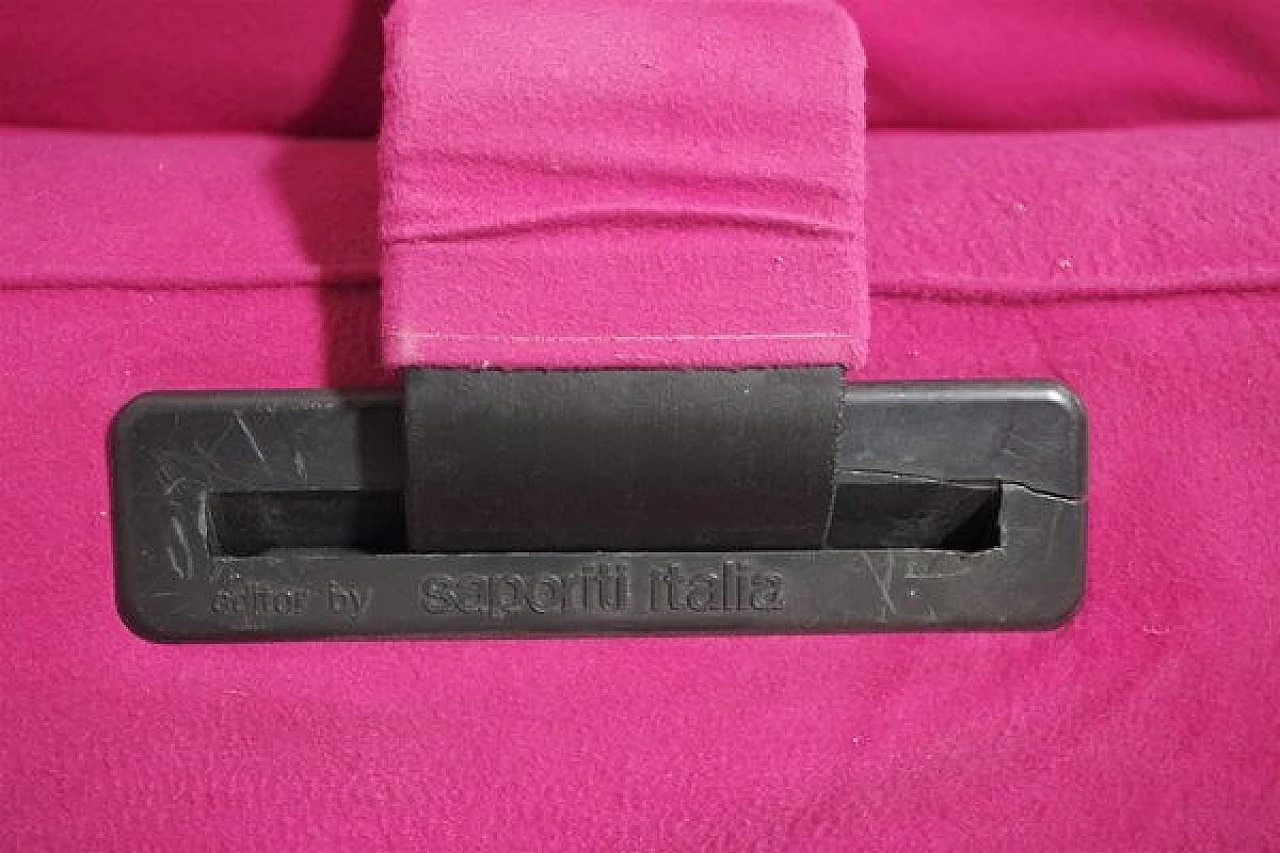 Pair of Saporiti sofas with removable alcantara covers, 1990s 1448678