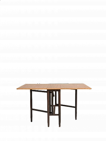 Slagbord teak extending table, 1960s