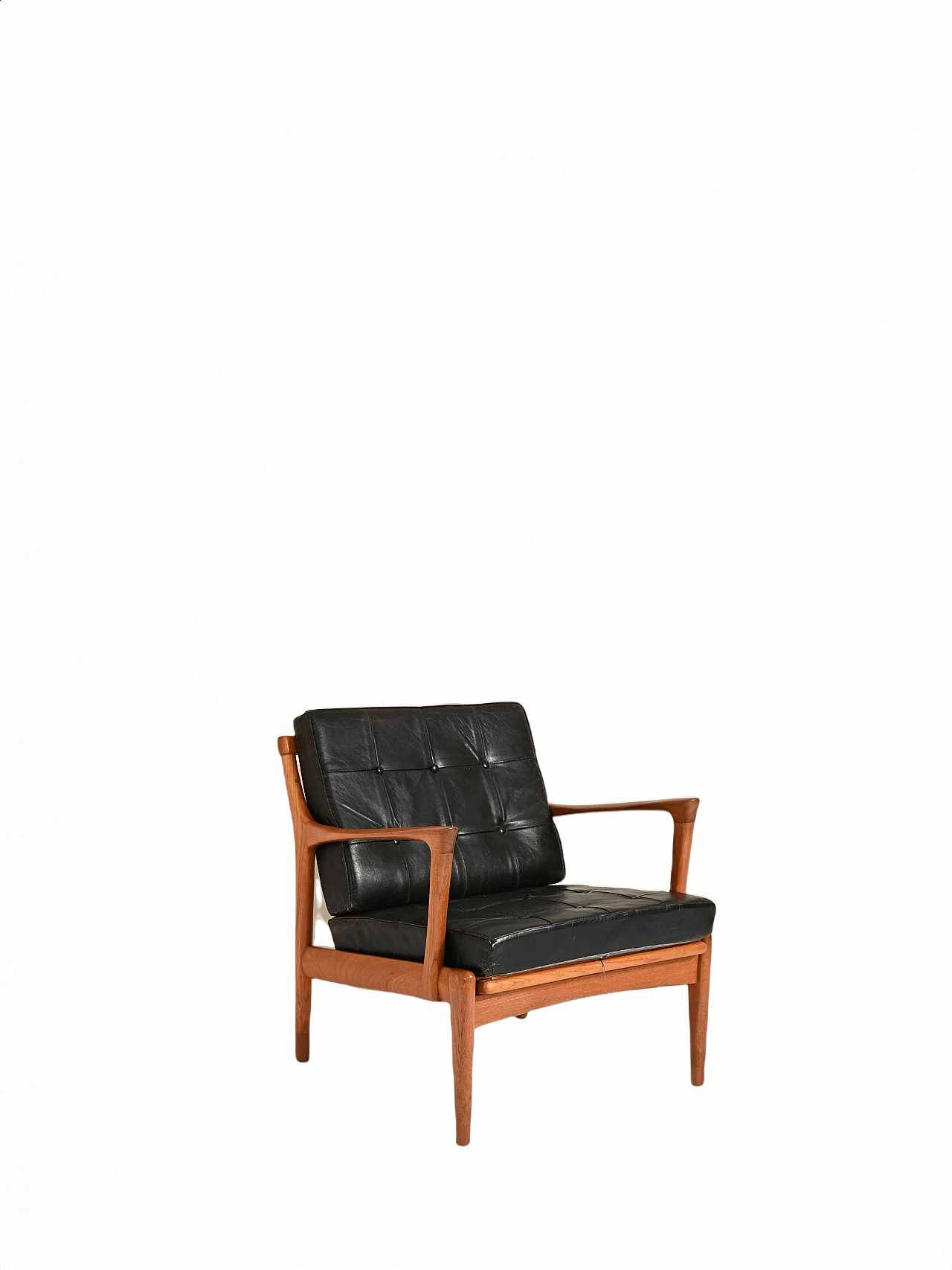 Poltrona Cuba in teak di Bertil Fridhagen, anni '60 1448744