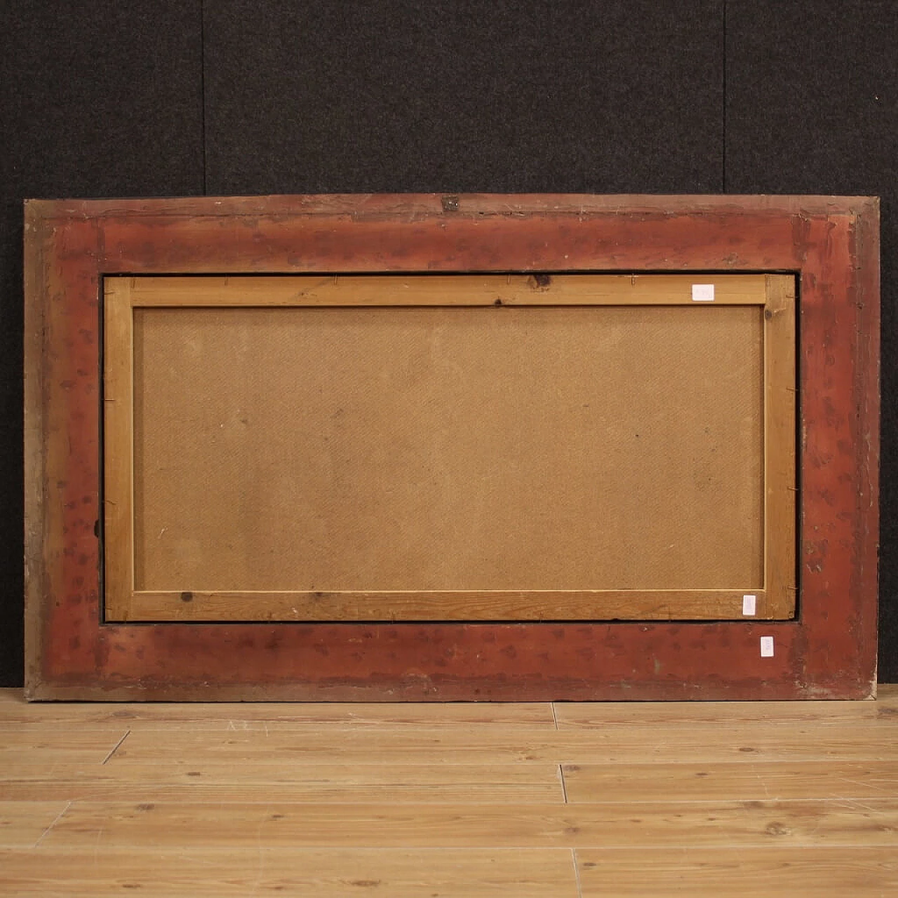 Landscape oil on masonite signed Giron, 1950s 1448759