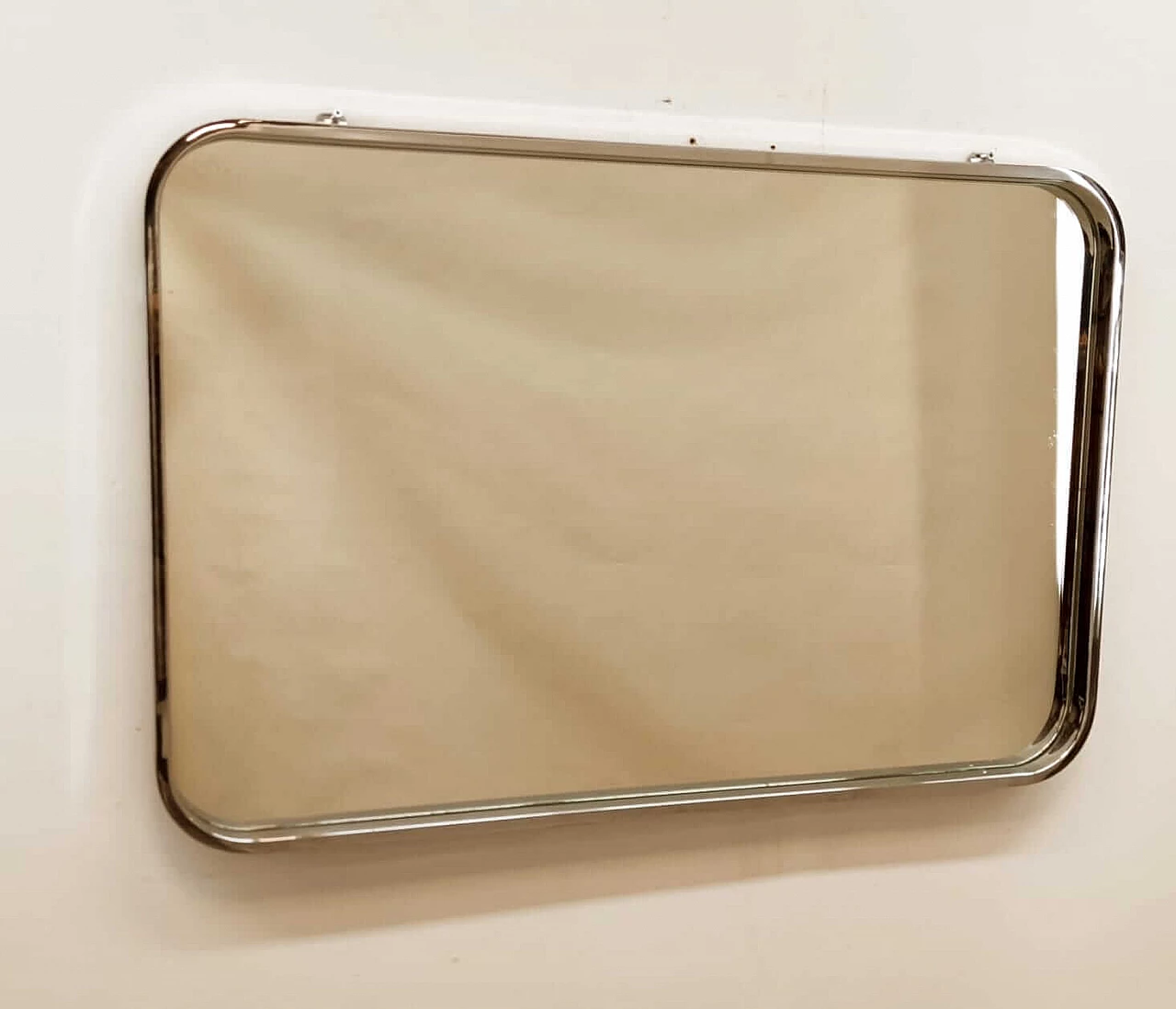 Mirror with chrome frame, 1970s 1448830