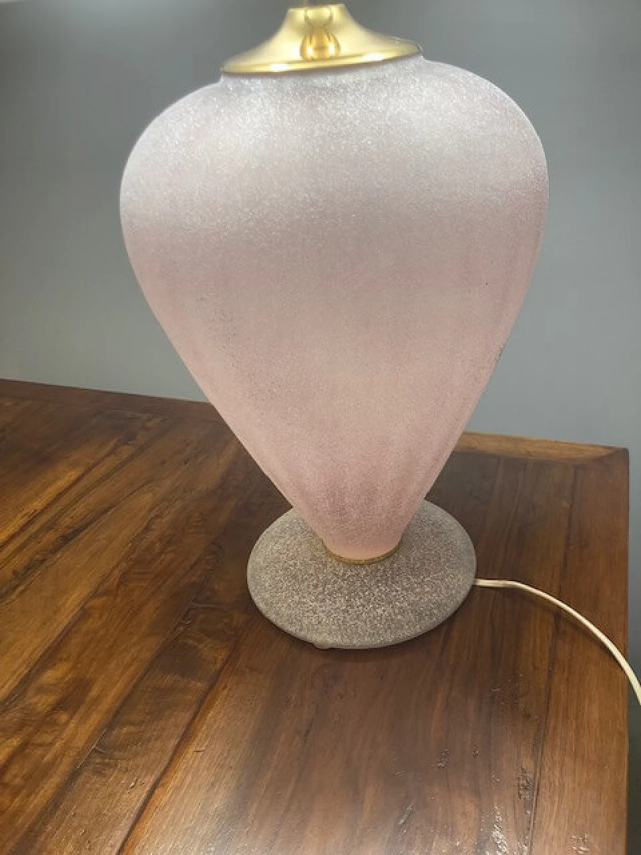 Lilac Murano glass table lamp, 1970s 1449282