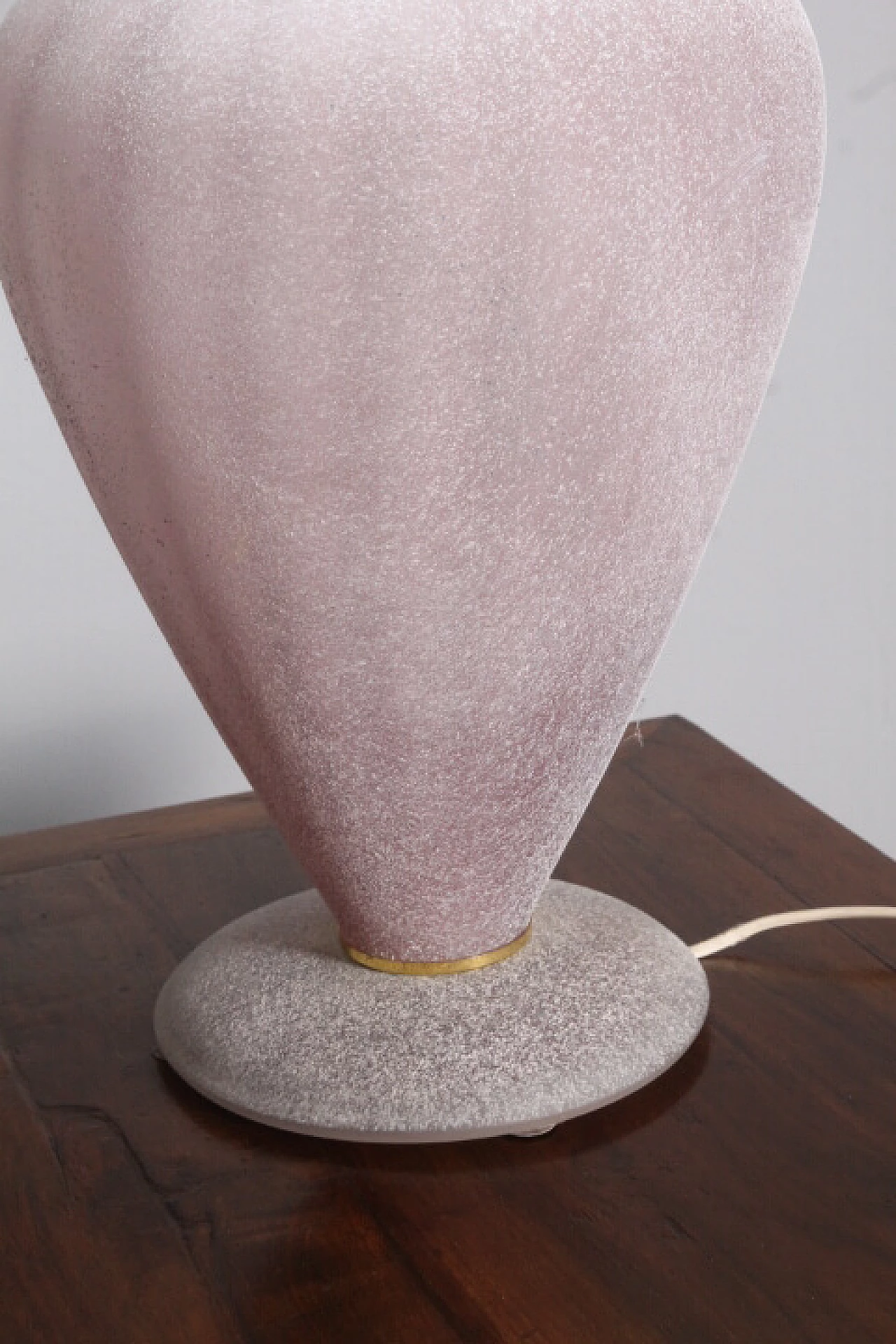 Lilac Murano glass table lamp, 1970s 1449293