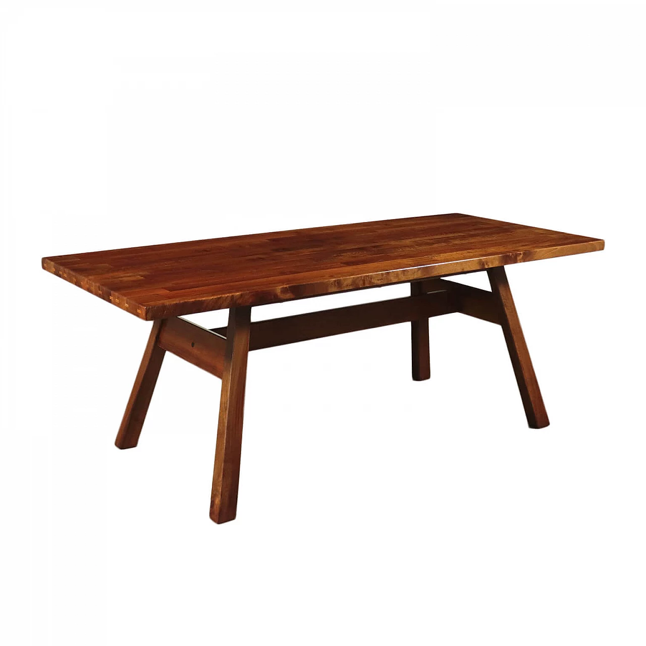 Table Walnut Veneer 1970s Giovanni Michelucci for Poltronova 1449844