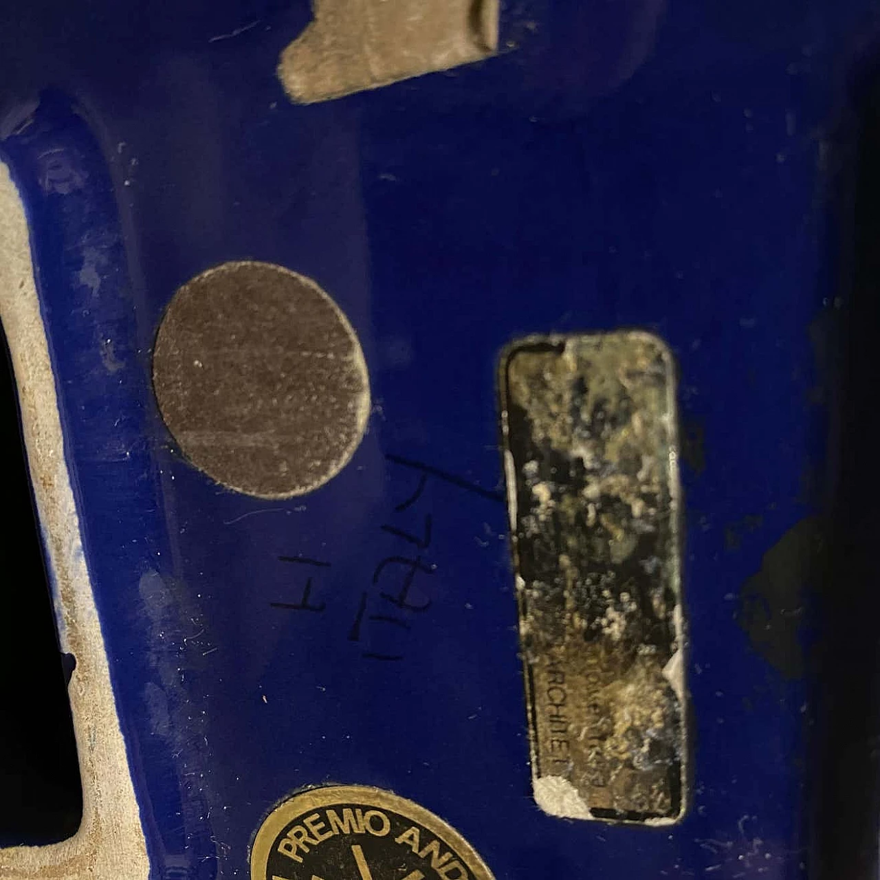 Vase in vetrochina ceramic by Fratelli Brambilla, 60s 1450022