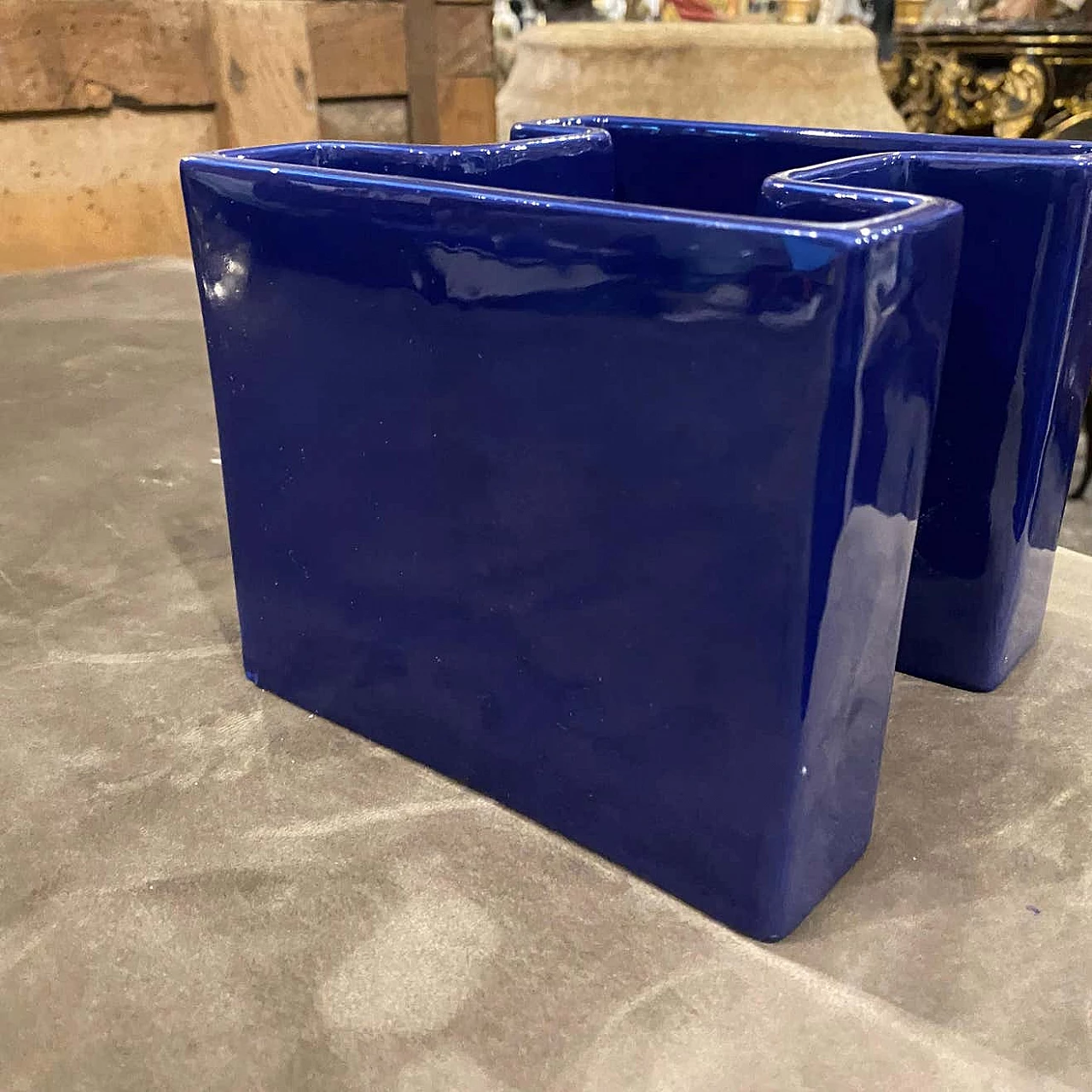 Vase in vetrochina ceramic by Fratelli Brambilla, 60s 1450023