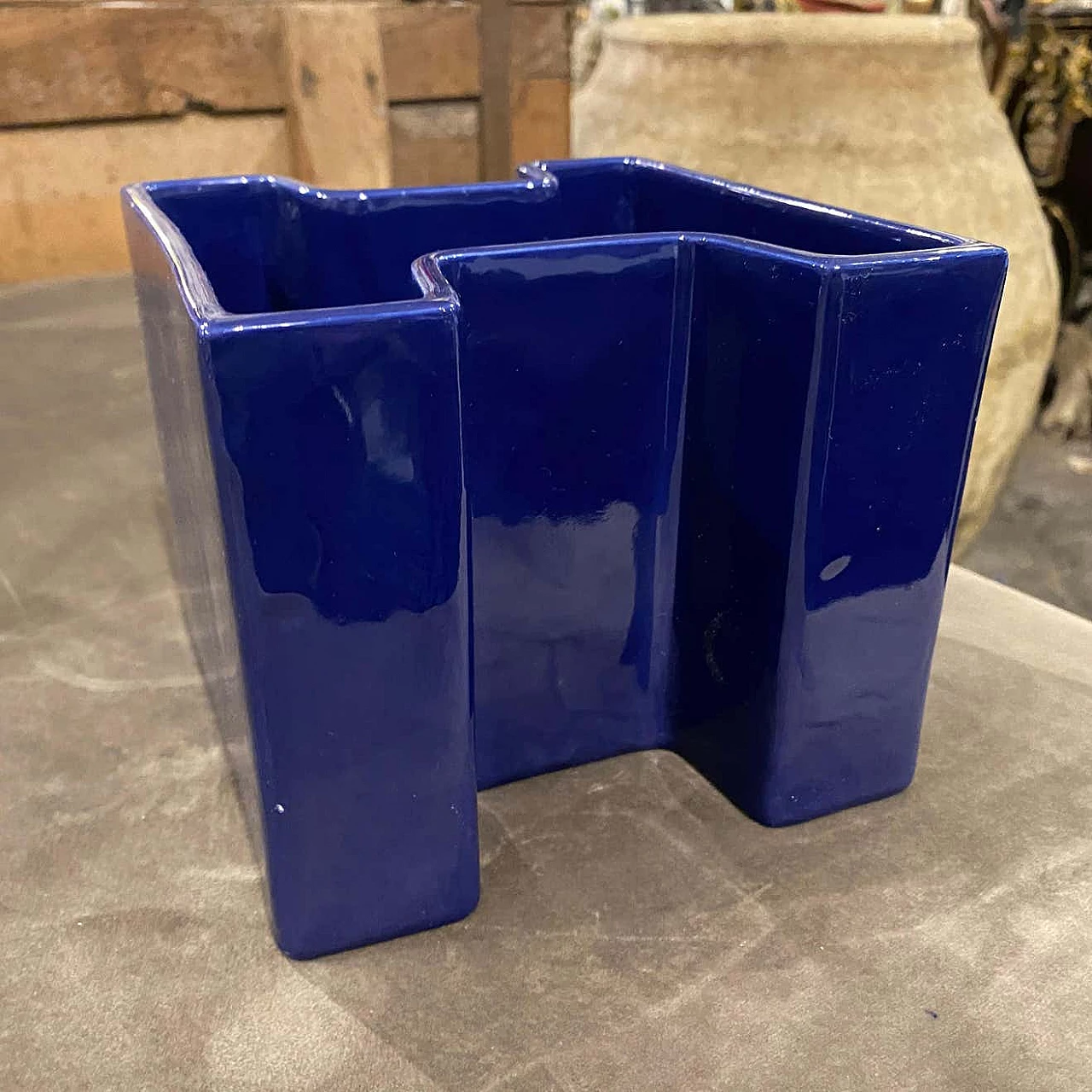 Vase in vetrochina ceramic by Fratelli Brambilla, 60s 1450024