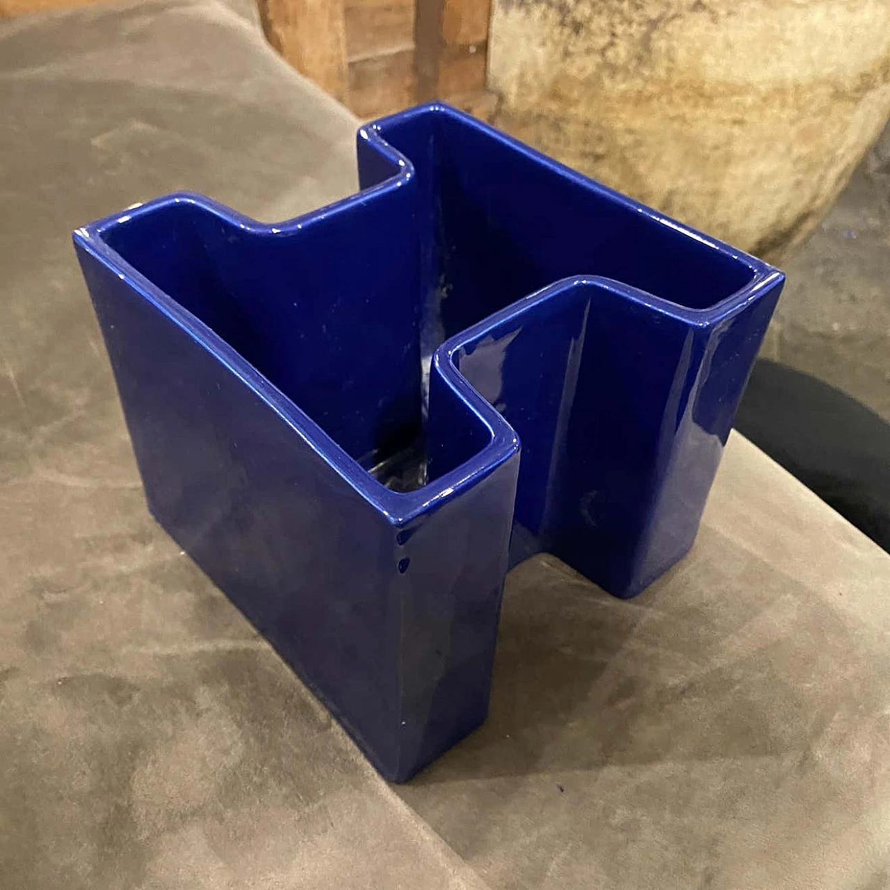 Vase in vetrochina ceramic by Fratelli Brambilla, 60s 1450025