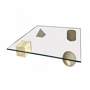 Metafora coffee table by Lella and Massimo Vignelli for Martinelli Luce, 1979
