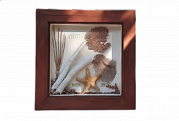 Teca Mare con veri elementi marini