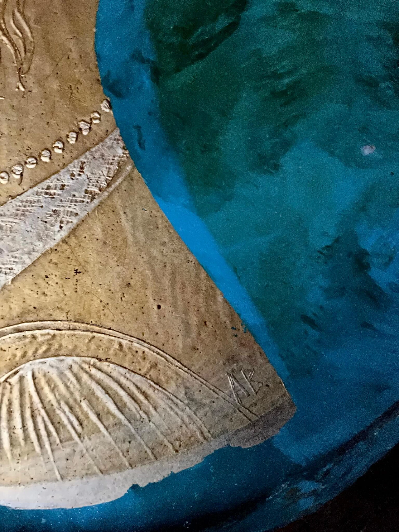 Tre profili femminili sotto vetro, anni '40 1450467