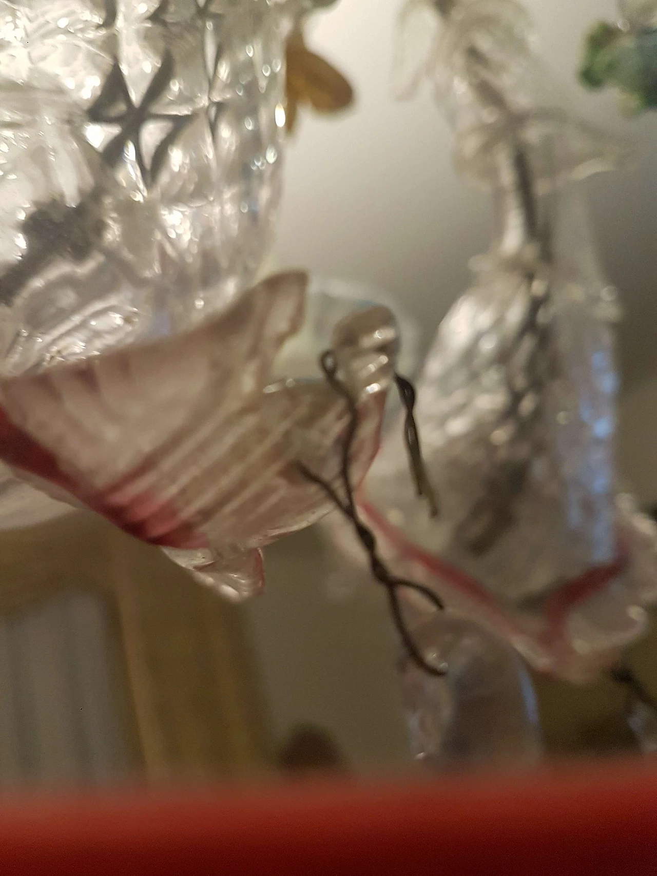 Lampadario ca' Rezzonico in vetro di Murano, '700 1450479