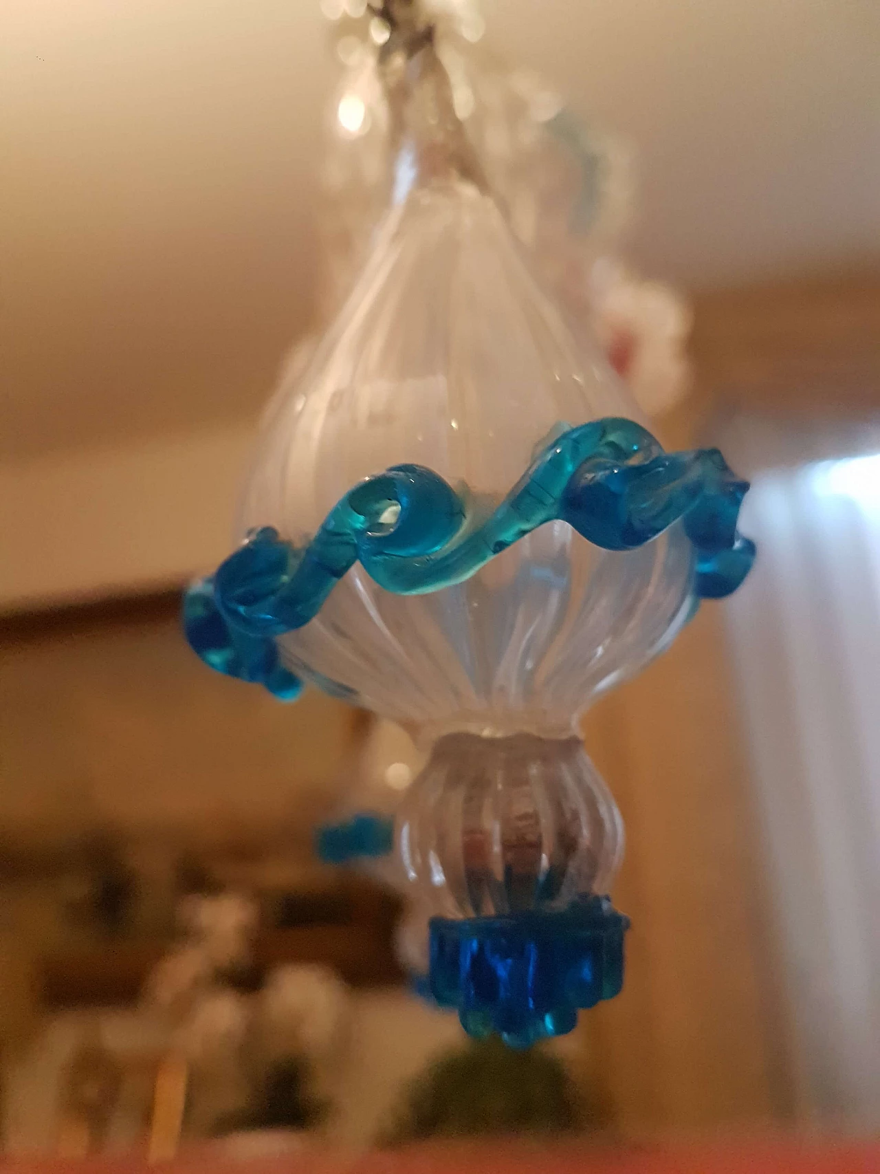 Lampadario ca' Rezzonico in vetro di Murano, '700 1450480