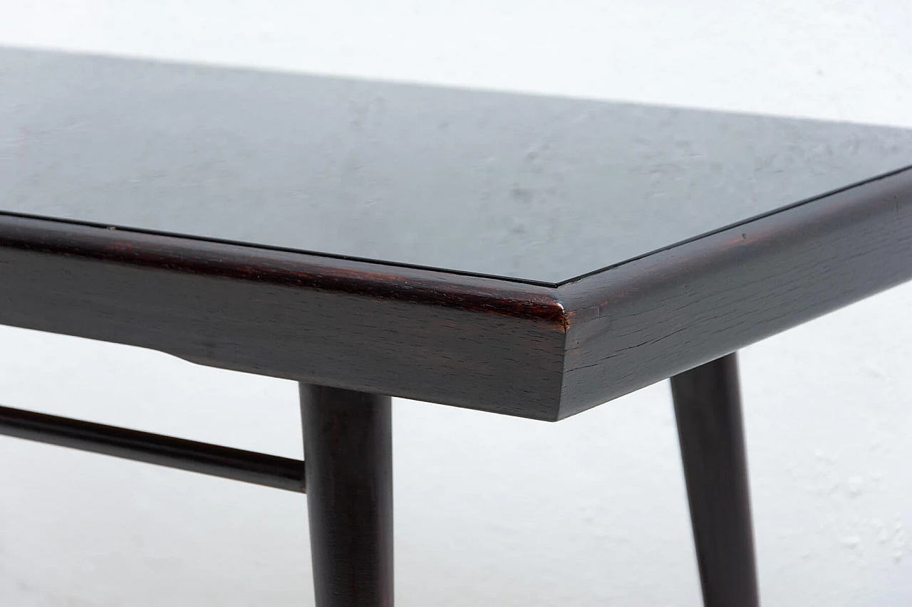 Tavolino da caffè in vetro opaco, anni '60 1451537