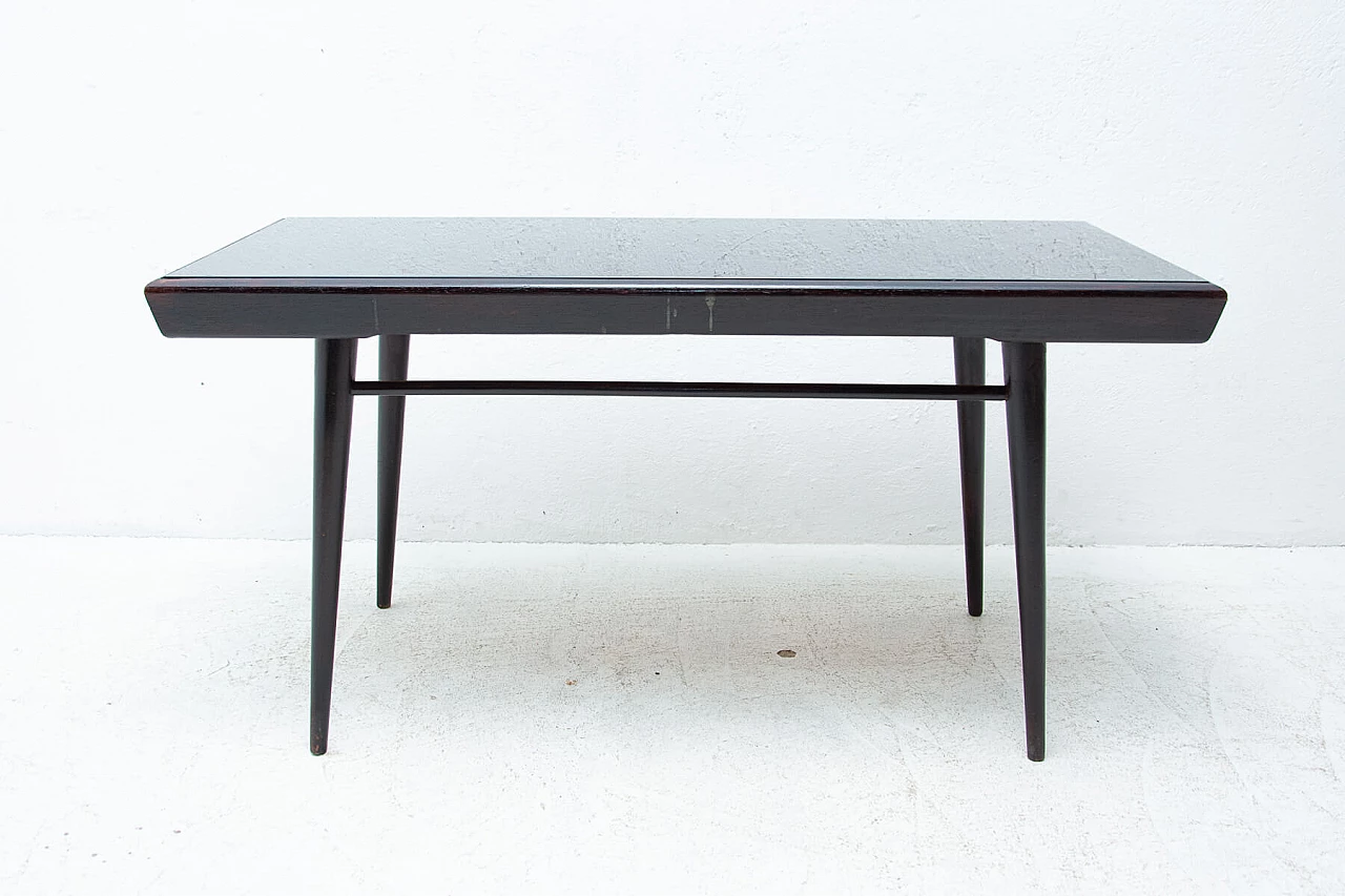 Tavolino da caffè in vetro opaco, anni '60 1451543