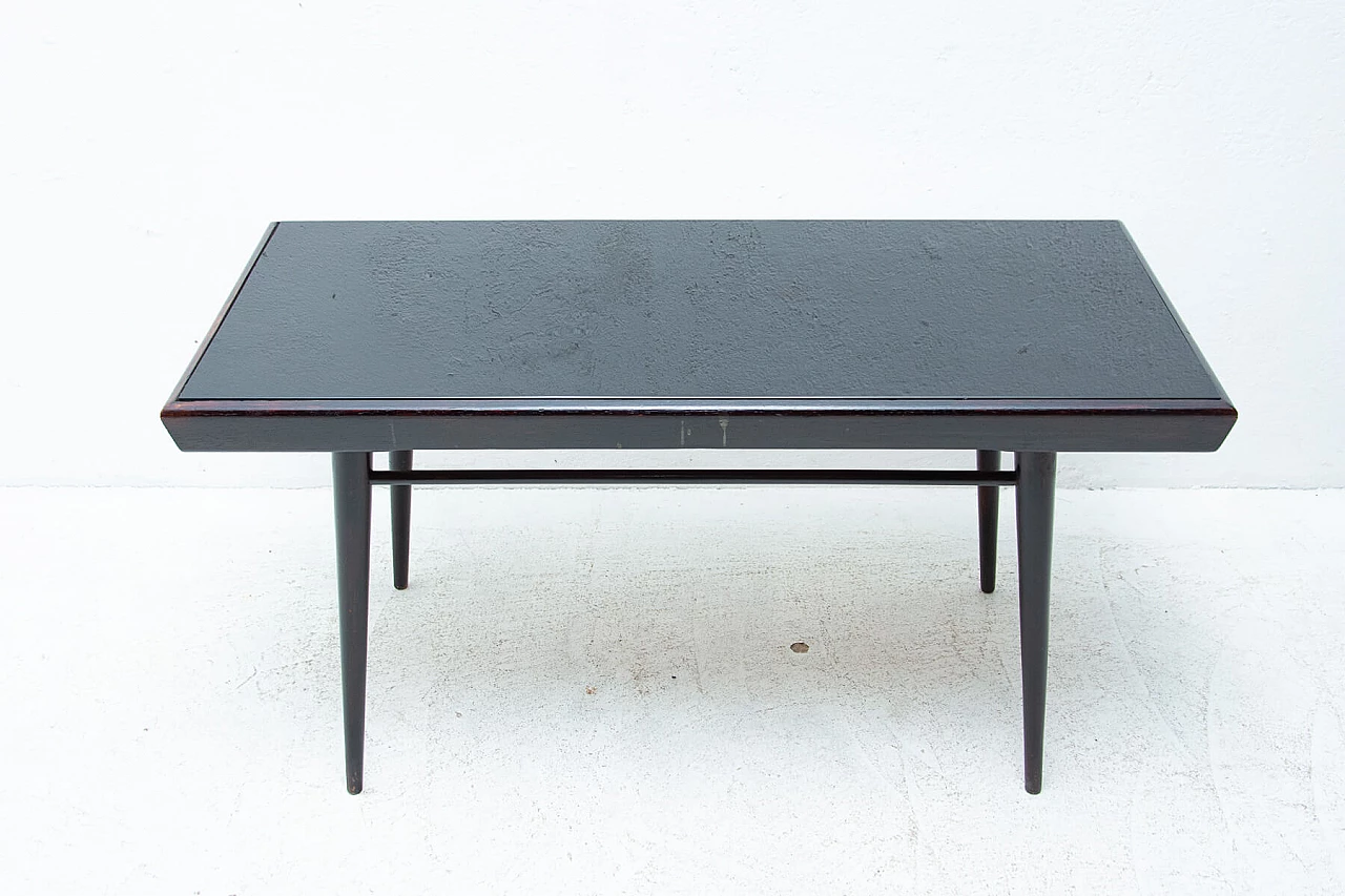 Tavolino da caffè in vetro opaco, anni '60 1451544