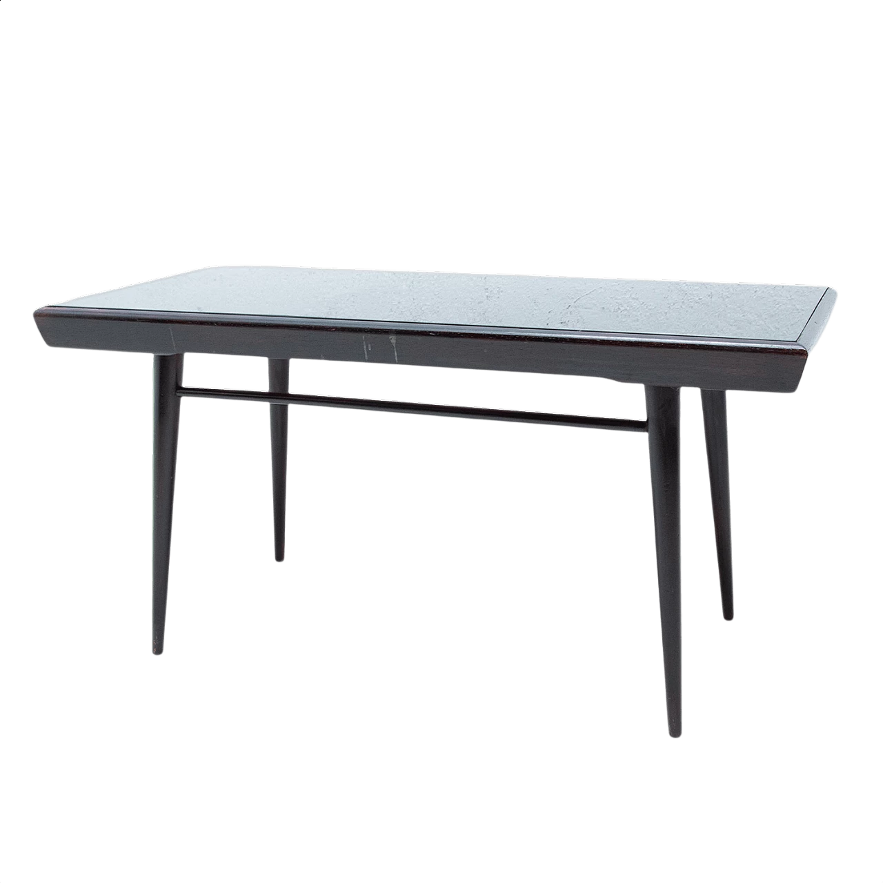 Tavolino da caffè in vetro opaco, anni '60 1451619