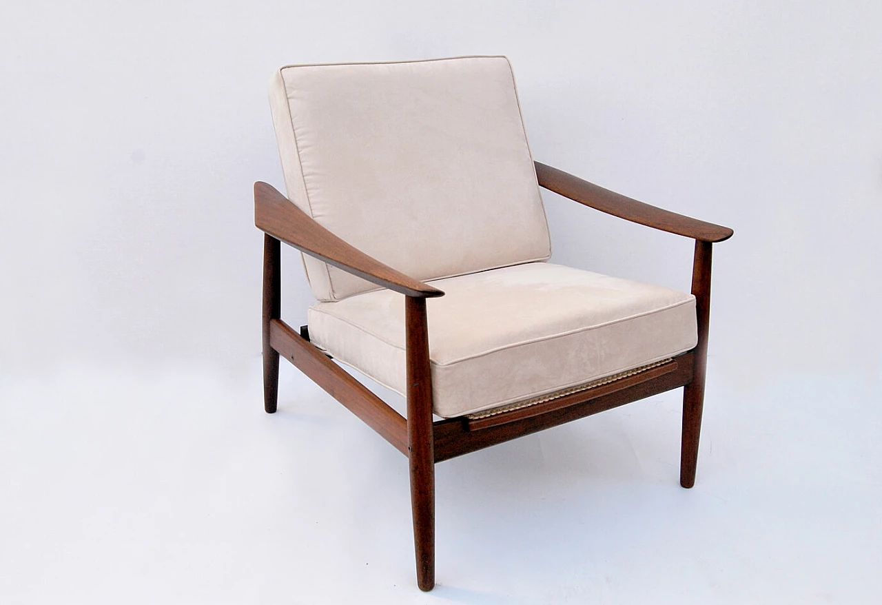 Poltrona in teak di Arne Vodder per France & Son, anni '60 1451702