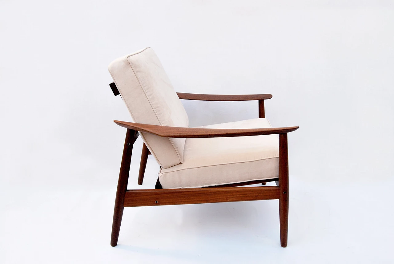 Poltrona in teak di Arne Vodder per France & Son, anni '60 1451705