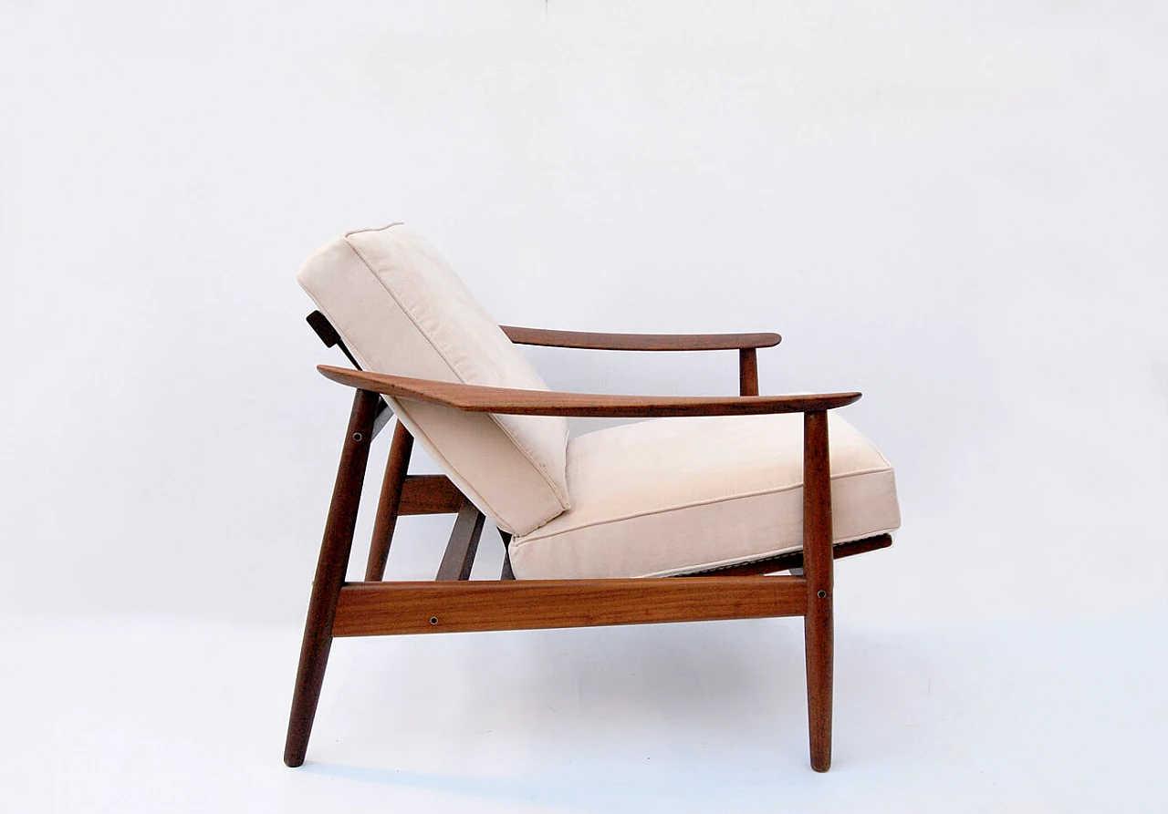 Poltrona in teak di Arne Vodder per France & Son, anni '60 1451706