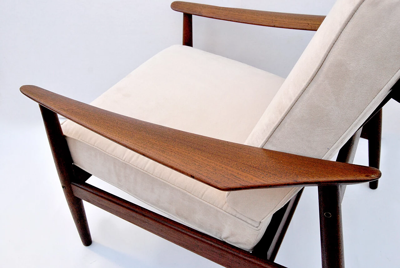 Poltrona in teak di Arne Vodder per France & Son, anni '60 1451708