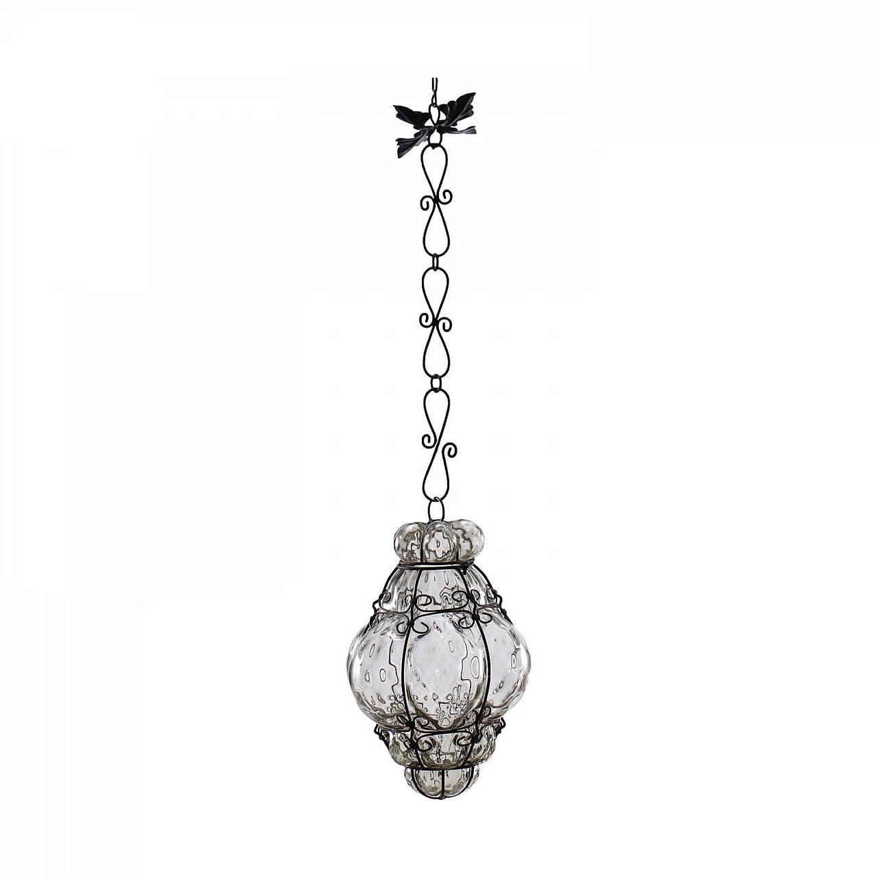 Lanterna veneziana in ferro e vetro soffiato 1452042