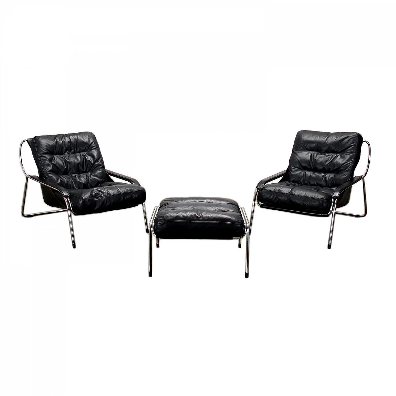 'Maggiolina' armchairs by Marco Zanuso for Zanotta 1452428