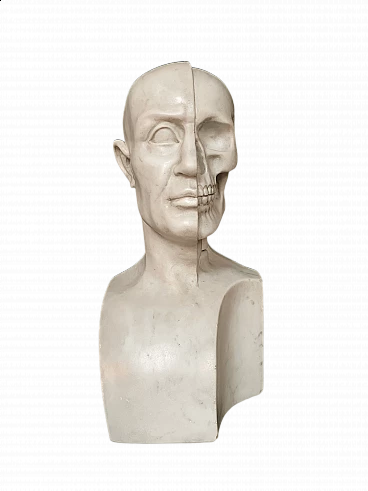 Carrara marble bust of Vanitas, 19th century