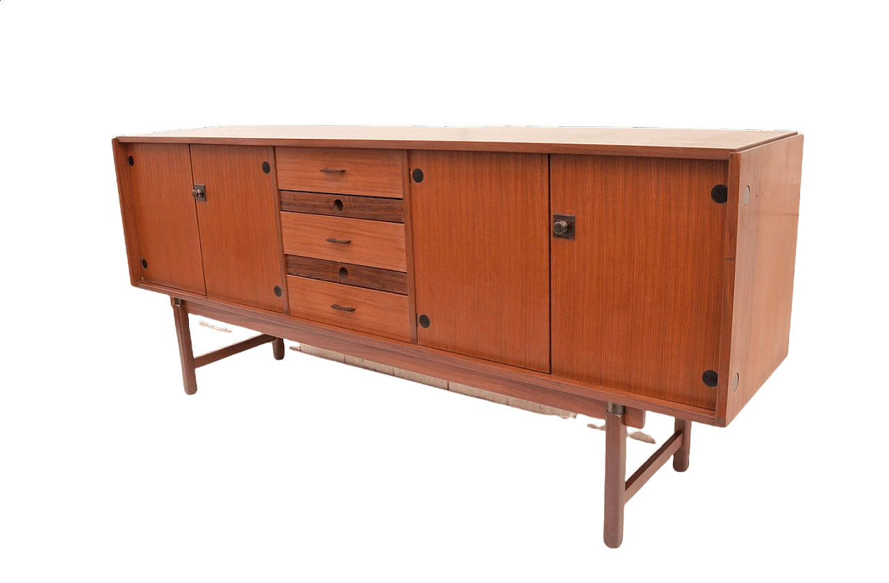Teak sideboard made by Barovero, 1960s 1452578