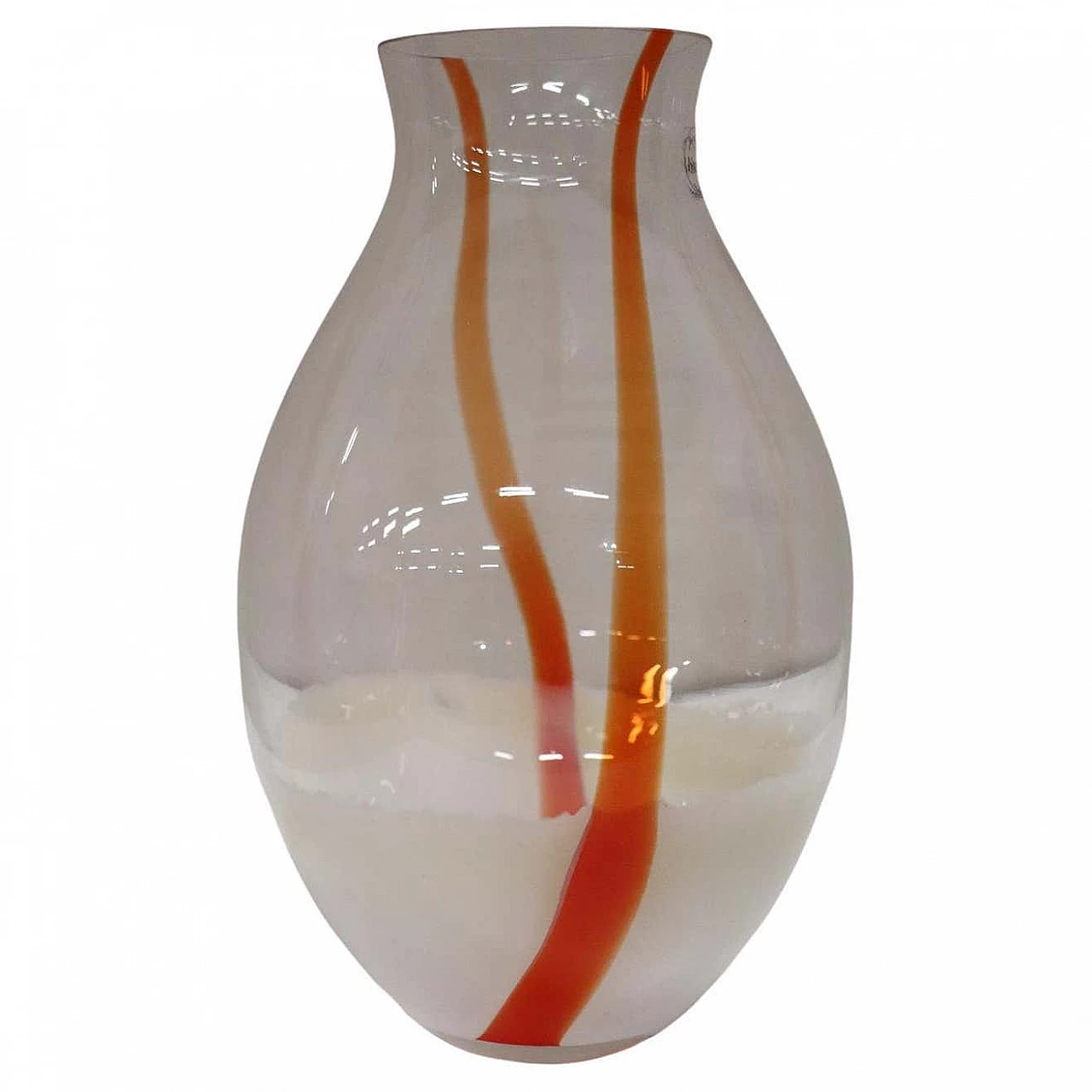 Vaso in vetro di Murano di Carlo Nason, anni '80 1452725