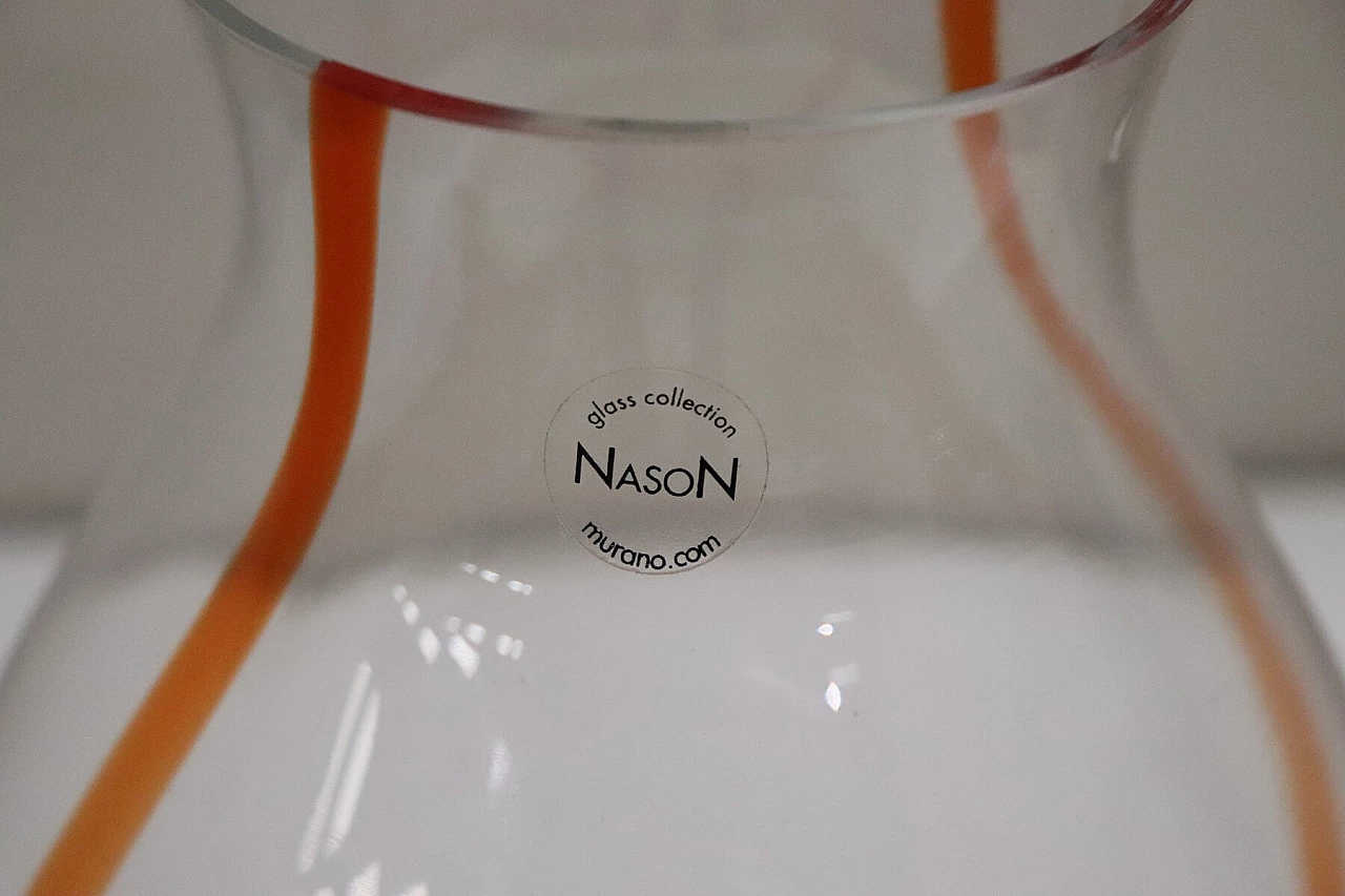 Vaso in vetro di Murano di Carlo Nason, anni '80 1452731