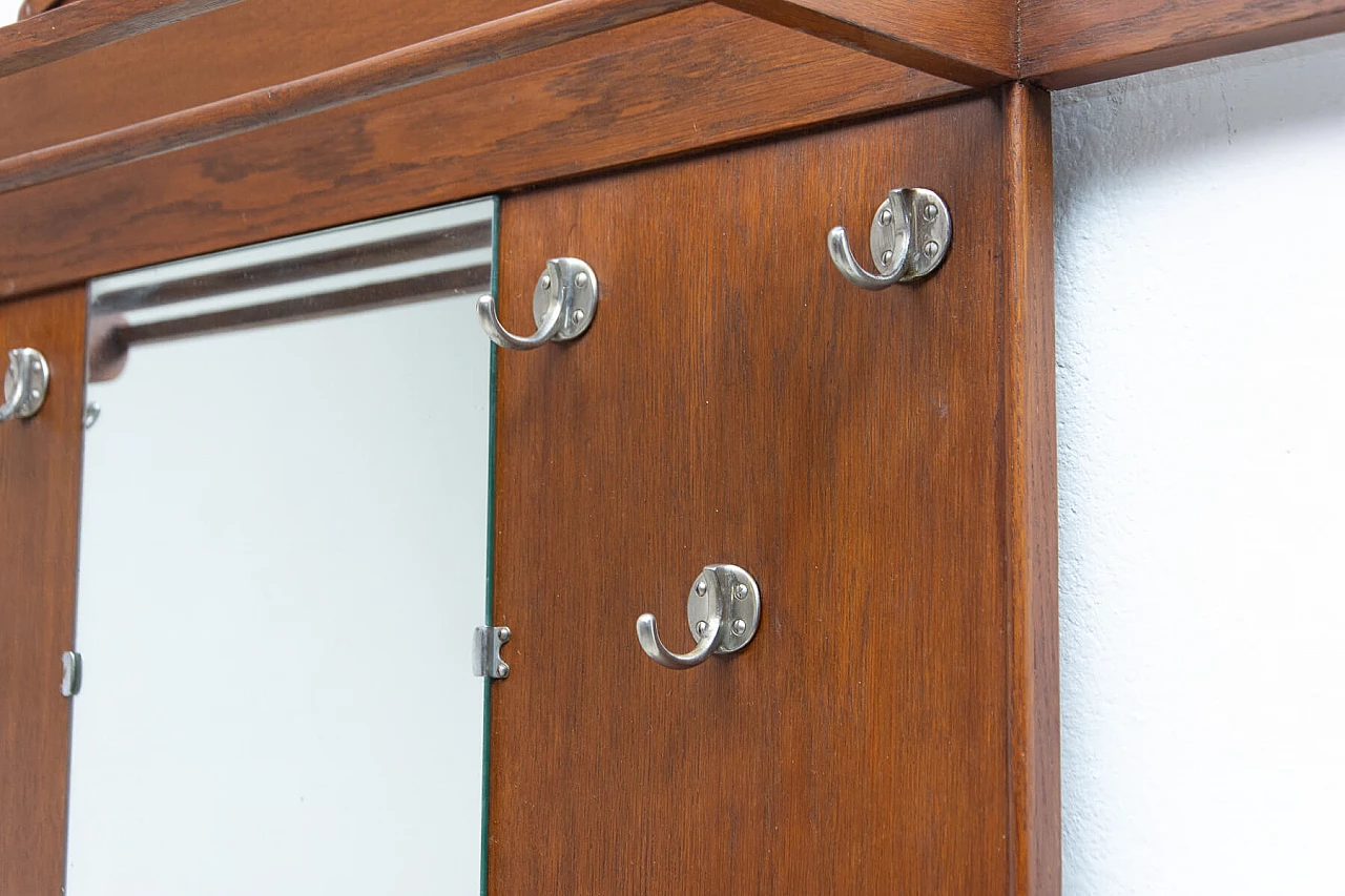 Appendiabiti in stile Art Nouveau in quercia, anni '10 1452754