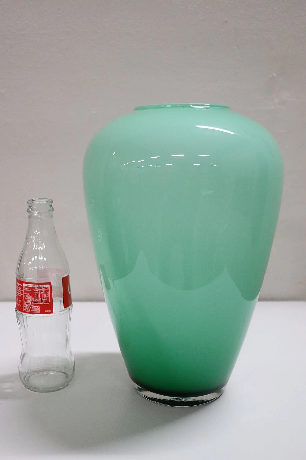 Enamelled Murano glass vase, 1980s 1452830