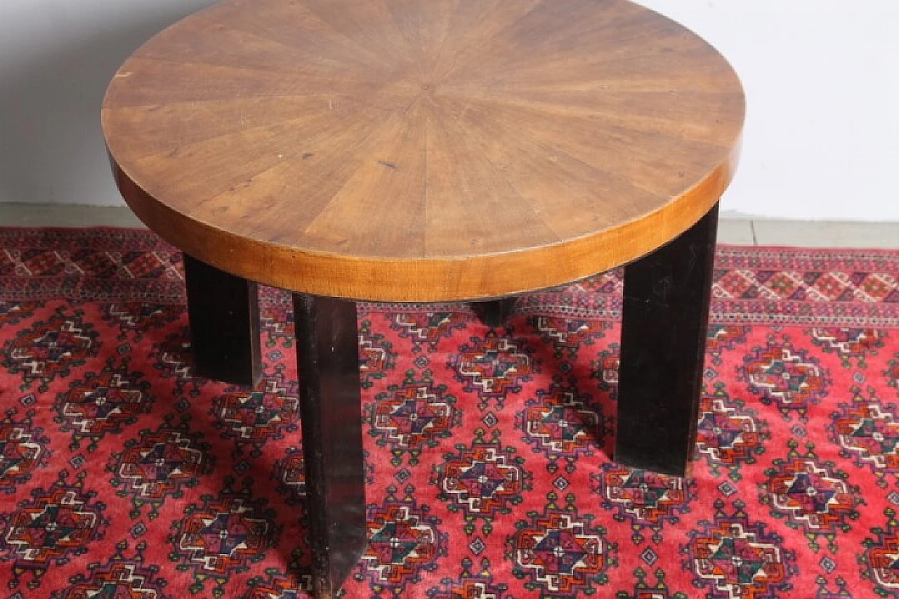 Art Deco coffee table with walnut top, 1940s 1453649