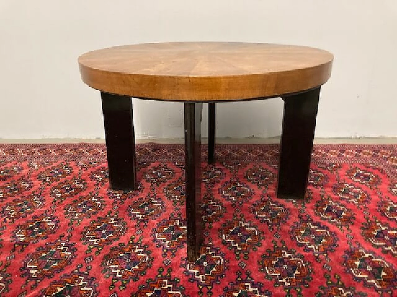 Art Deco coffee table with walnut top, 1940s 1453650