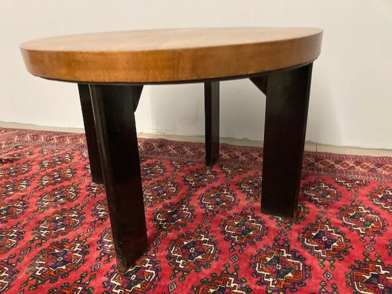 Art Deco coffee table with walnut top, 1940s 1453653