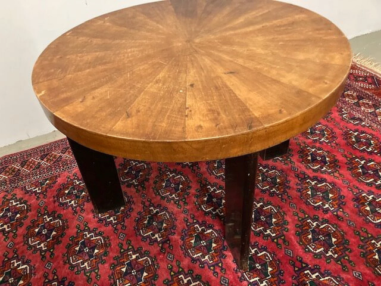 Art Deco coffee table with walnut top, 1940s 1453655