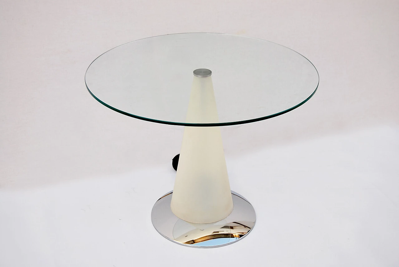 Birillo coffee table by Parisotto for Fontana Arte with interior light, 1980s 1454173