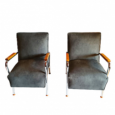 Pair of armchairs model Famed 15 by Zadziele, 1950s