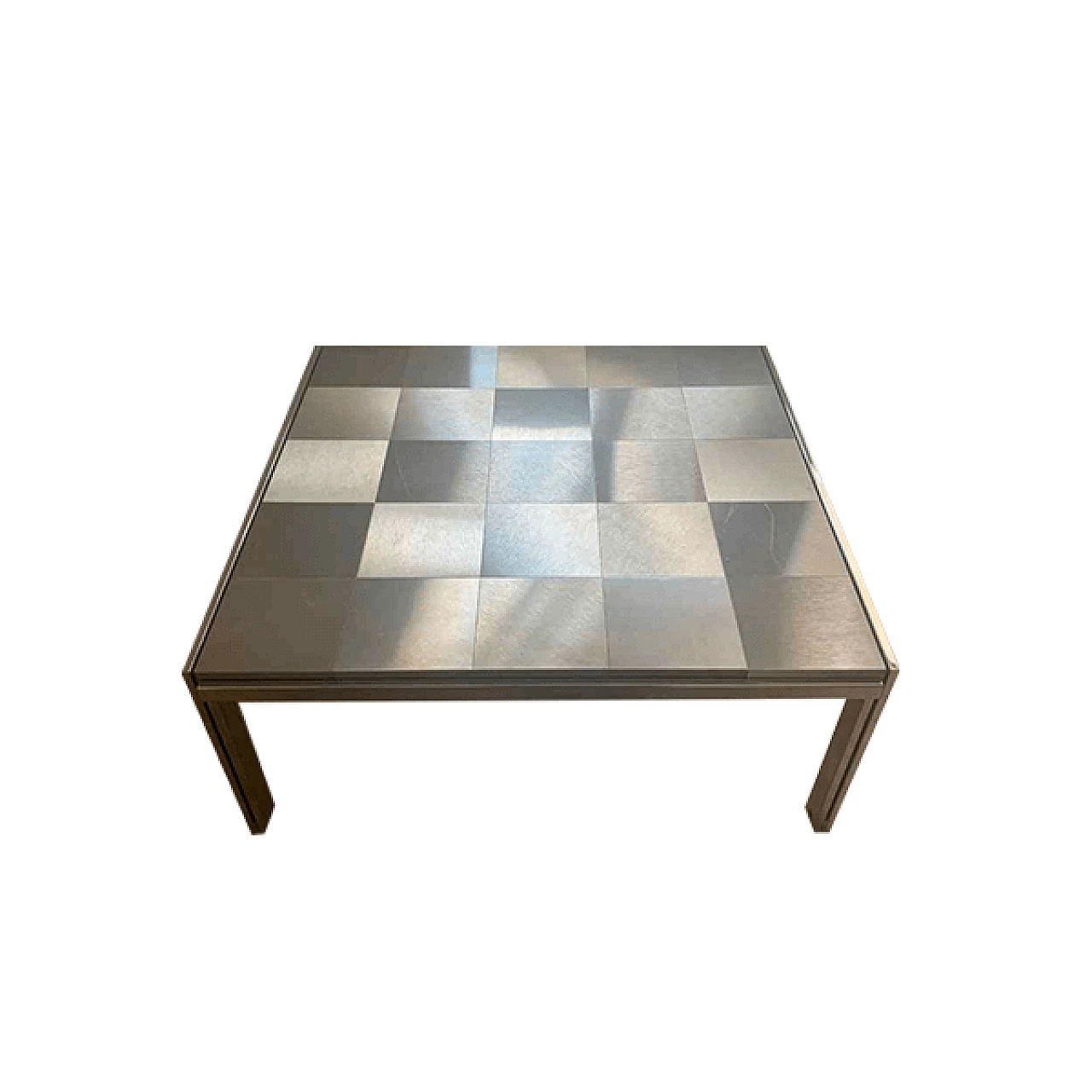 Tavolino in acciaio di Ross Littell per ICF DePadova, anni ’70 1456142