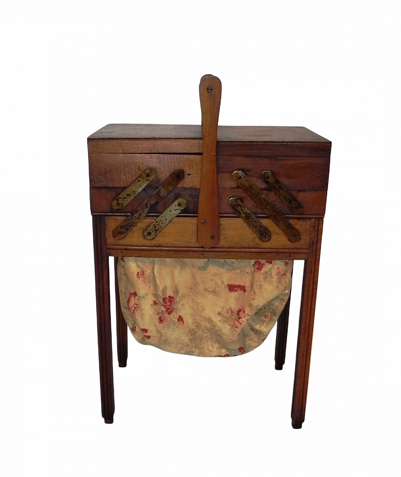 Scatola per cucito in legno, anni '70 1456249