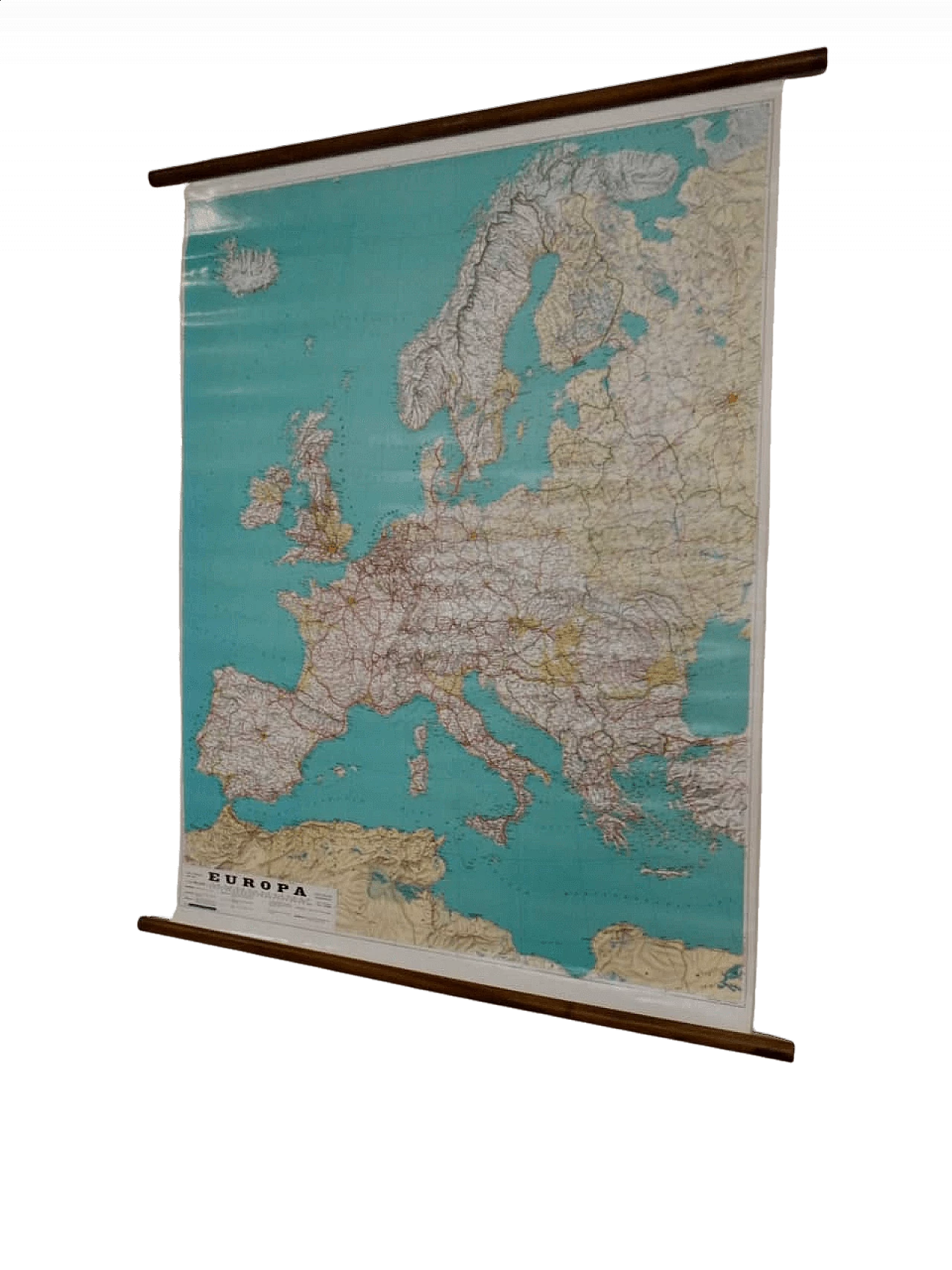 Carta geografica stradale d'Europa, anni '80 1456252