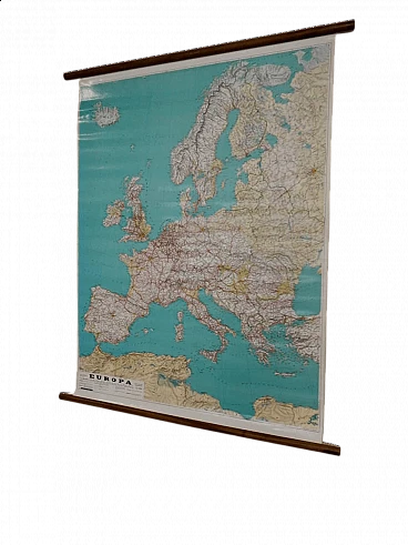 Carta geografica stradale d'Europa, anni '80
