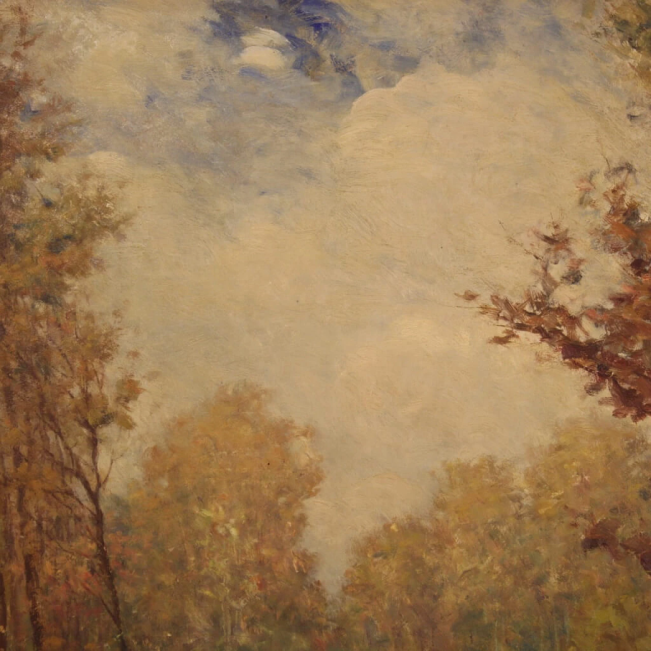 Landscape painting signed and dated, 1940s 1456313