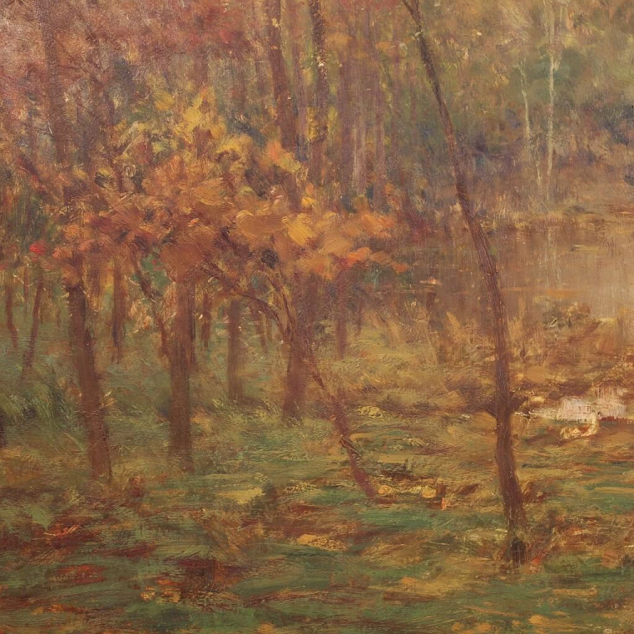 Landscape painting signed and dated, 1940s 1456314