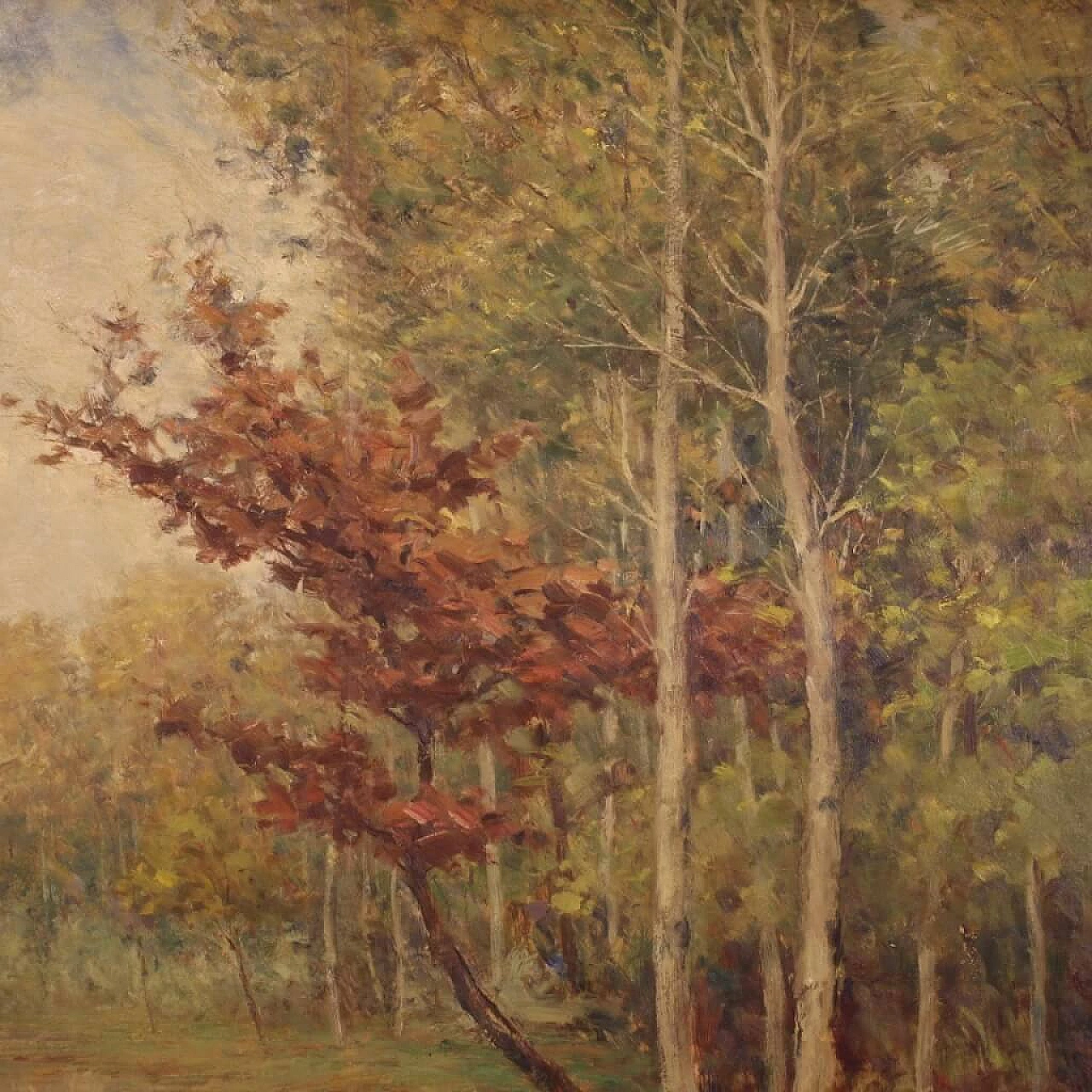 Landscape painting signed and dated, 1940s 1456315