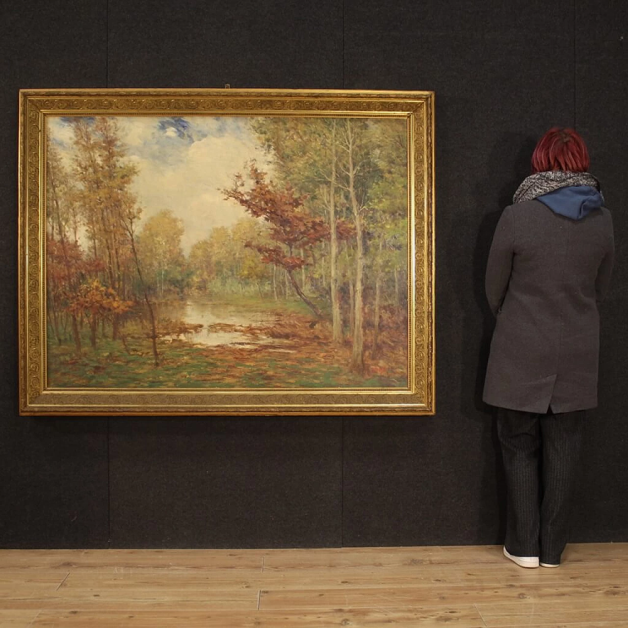 Landscape painting signed and dated, 1940s 1456317