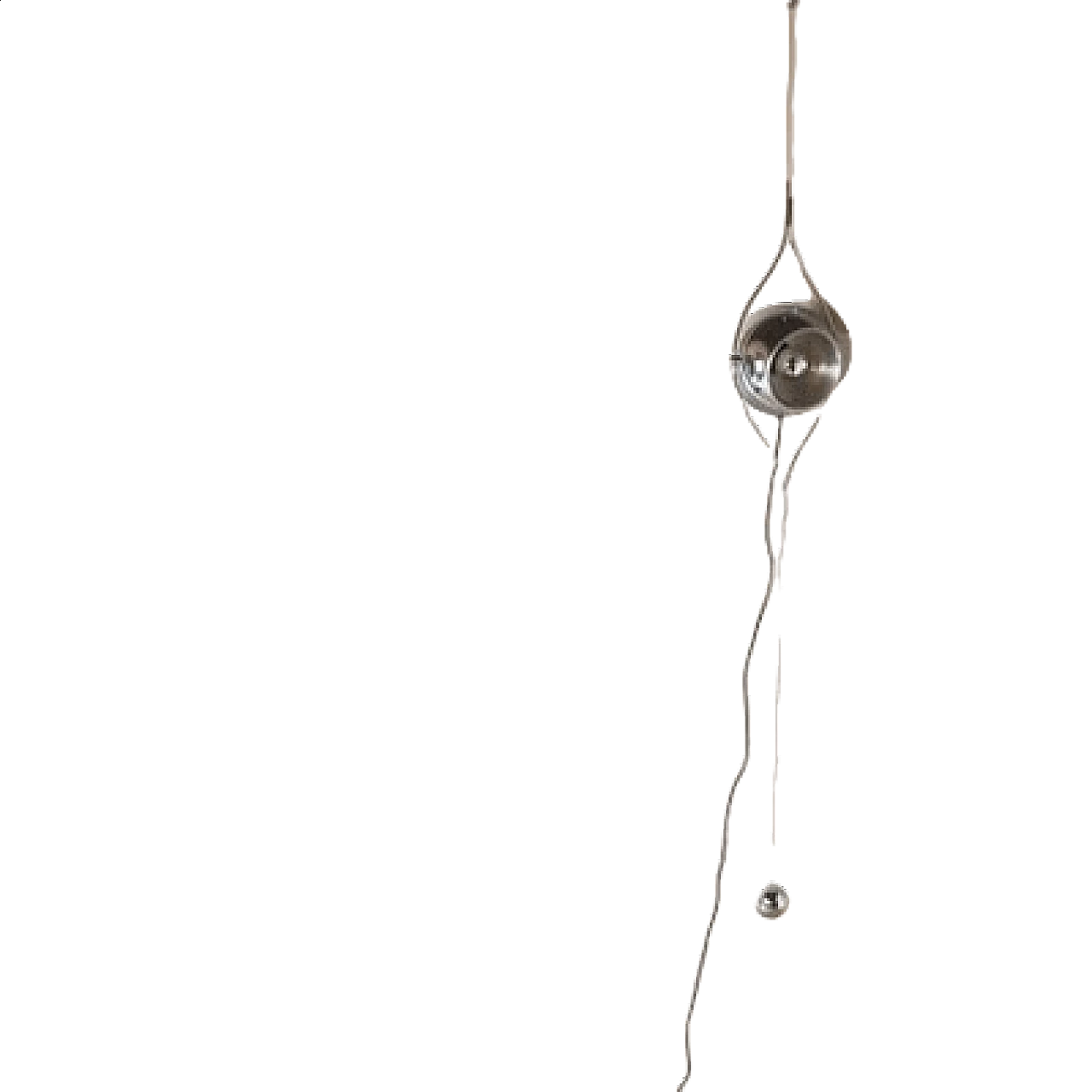 Steel pendant lamp by Goffredo Reggiani, 1960s 1456417